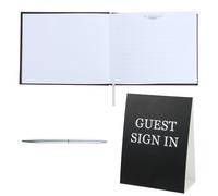 1 set di libri di condoglianze, libro degli ospiti per funerali, libro di