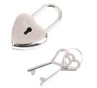1 set di lucchetti a forma di cuore, mini lucchetti for bagagli con serratura a chiave for viaggi, matrimoni, gioielli, diario, libro, valigia