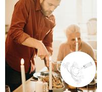 1 set di luci a LED con coniglietto pasquale a forma di coniglio (senza