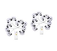 1 Set di luci a led in plastica a forma di panda con luci a stringa a led
