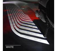 1 set di luci di benvenuto a LED con ali d'angelo per moto, luci ambientali, proiettore per auto, luce