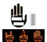 1 Set di luci per le dita dell'auto con telecomando Cool Funny Car Interior Light Finger Up LED dito medio lampada a mano accessori per auto