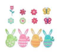 1 set di magneti riflettenti pasquali decorazioni per auto uova di Pasqua fiori adesivi decorazioni pasquali per la casa liquidazione