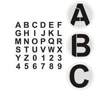 1 Set di modelli di disegno di lettere e numeri Stencil fai da te scavato per