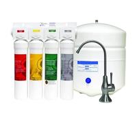 1 set di moduli for di osmosi inversa a 4 stadi con valvola di ritegno integrata, quattro pulsanti facili da premere