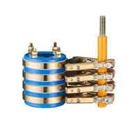 1 set di montaggio ad anello collettore a quattro vie, anello di contatto conduttivo/supporto for spazzola di carbone in rame/anello di ritorno in rame(25x60x75mm)