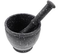 1 set di mortaio con pestello manuale frantoio per aglio schiacciapatate per