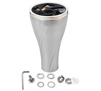 1 set di mulinello da pesca in alluminio da 36 mm per Daiwa per STELLA per STRADIC Twin Power serie S, antiscivolo, design con scanalatura a spirale per pescatori all'aperto (grigio argento)