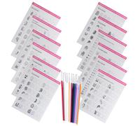 1 set di nail art practica disegnare un chiodo esercitarsi di pittura