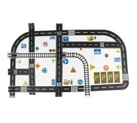 1 Set di nastri stradali per macchinine e treni, nastri da pista di vari stili, pista educativa per auto fai da te, sviluppa l'immaginazione e la memoria dei bambini, gioca impara. Decorazione dell