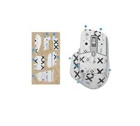 1 set di nastro antiscivolo per Logitech MX Master 3S, resistente al sudore, facile da usare, design autoadesivo, kit di aggiornamento professionale per mouse, motivo stampato bianco