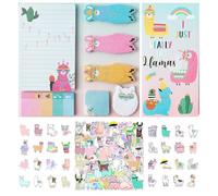 1 Set Di Note Appiccicose Per Animali Da Cartoni Animati E 50 Adesivi, Note Adesive Creative, Design Carino, Adesivi Decorativi Divertenti.