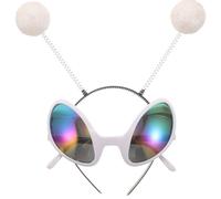 1 Set di occhiali e fascia per capelli marziani per Halloween, copricapo e