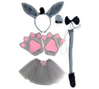 1 set di oggetti di costume da asino oggetti di scena per la fascia di testa