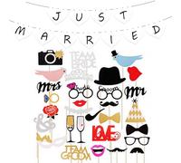 1 set di oggetti di scena per cornice, 1 set di bandiere, accessori per cabina fotografica, decorazione da giardino, accessori per feste