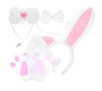1 set di orecchie di coniglio, fascia per capelli, coda, pasquale,