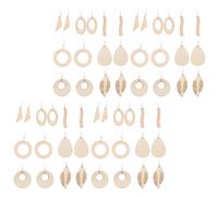 1 set di orecchini in legno incantesimi africani in legno a pensione per le