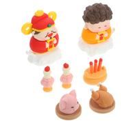 1 set di ornamenti in resina per il della ricchezza. Piccoli ornamenti per