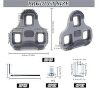 1 Set Di Pedali Della Bicicletta E 2 Adesivi Riflettenti, Anti-Skid Chiodi, Strada Scarpa Pedali, Ciclismo Attrezzature Di Sicurezza, Notte Di Avvertimento Accessori.