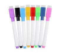 1 set di pennarelli magnetici cancellabili per lavagna bianca, per ufficio e scuola, 8 colori