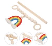 1 set di perline con nappe arcobaleno fermatende per tende supporti decorativi