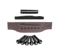 1 set di perni for ponte in legno di palissandro for chitarra acustica, set di dadi for sella, accessori fai da te, parti di ricambio(Type-A)