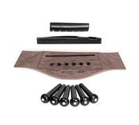 1 set di perni for ponte in legno di palissandro for chitarra acustica, set di dadi for sella, accessori fai da te, parti di ricambio(Type-B)
