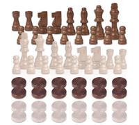 1 Set di Personaggi a Scacchi da 2 Pollici, Set da Donna, Scacchi in Legno, Oggetti di Scena, Giocattoli Educativi