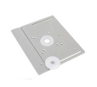 1 set di piastra di inserimento for tavolo da fresatura in alluminio, rifinitore for lavorazione del legno, fresatrice elettrica for legno con calibro for mitra for banco da lavoro fai da te(A Red)