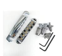1 set di piastre di coda del ponte con cuscinetti a sfera per chitarra elettrica LP SG Set Di Ponti Per Chitarra(Silver)
