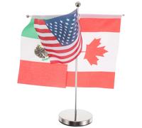 1 set di piccole bandiere da scrivania per Stati Uniti, Messico e Canada - set