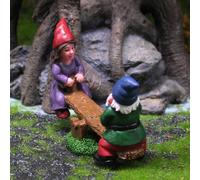 1 set di piccoli ornamenti per gnomi da giardino, mini decorazioni nane, statue