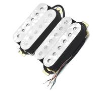 1 set di pickup a vite regolabili Humbucking per chitarra elettrica bianca per parti di chitarra a 6 corde Pickup-Set Per Chitarra Elettrica