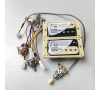 1 set di pickup al ponte al manico Alnico classici e a ponte con vasi di cablaggio e interruttori a 3 vie per chitarra elettrica(Color:Zebra YE)