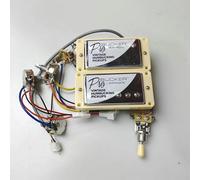 1 set di pickup al ponte al manico Alnico classici e a ponte con vasi di cablaggio e interruttori a 3 vie per chitarra elettrica(Color:Chrome YE)