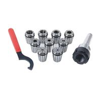 1 Set Di Pinze A Molla ER25 ER32 Da 9 Pezzi Con Cono Porta Cono Morse MTB2/MTB3 MT2/3 For Utensili For Tornio E Fresatura CNC(MTB3-ER32(9Pcs))