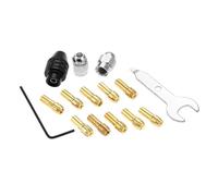 1 set di pinze for mandrino for trapano for kit Dre-mel 0,8-3,2 mm gambo di ricambio 4486 accessorio senza chiave for utensile rotante con dado in metallo 4485