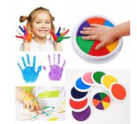 1 set di pittura con le dita, tampone per timbri fai-da-te, giocattolo creativo per colorare, giocattolo educativo montessori, regalo per asilo, articoli di cartoleria per il ritorno a scuola, lavoret