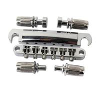 1 Set Di Ponte E Cordiera Con Perni Per Chitarra Elettrica LP A 6 Corde(Silver)