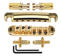 1 set di ponte per chitarra rock Tune O matic ponte coda pedale per chitarre elettriche oro/argento/nero