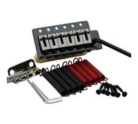 1 set di ponte tremolo for chitarra elettrica, selletta in ottone, base in ottone e molla for chitarra ST GG1001(BK)