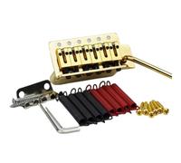 1 set di ponte tremolo for chitarra elettrica, selletta in ottone, base in ottone e molla for chitarra ST GG1001(GD)