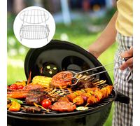 1 set di porta friggitrice ad aria grigliata a scaffale per scaffale per