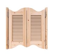 1 set di porte a battente in legno massello a mezza vita - Partizioni di chiusura automatica resistenti for spazi versatili(W85cmxH90cm(33.5"x35.4"))