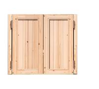 1 set di porte a battente in legno massello con chiusura automatica - divisorio rustico for bar/bistrot con kit di installazione gratuito(W120cmxH90cm(47.2"x35.4"))