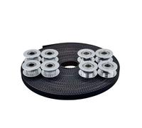 1 set di puleggia folle GT2 20T in alluminio con cinghia di distribuzione 5M 2GT da 6 mm, kit puleggia folle da 20 denti, foro 5 mm for parte stampante 3D 2GT(6-2 Pulley 5M Belt)