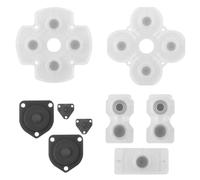 1 set di pulsanti in silicone for controller Sony PS4, for la sostituzione e la riparazione di cuscinetti in gomma conduttiva