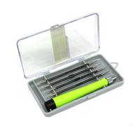 1 set di punte magnetiche per cacciavite con punte in acciaio al cromo vanadio per orologio e riparazione telefono versatile set gadget per serraggio o 5 pollici (7391A)