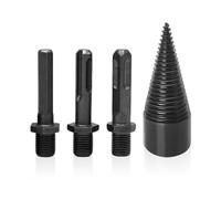 1 set di punte per legna da ardere, spaccalegna, spaccalegna, punte coniche rimovibili, coni a spirale, accessori per spaccalegna