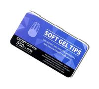 1 Set di punte per unghie semi-opaco per unghie acriliche coperture complete punte ballerine unghie finte gel morbidi consigli accessori per unghie